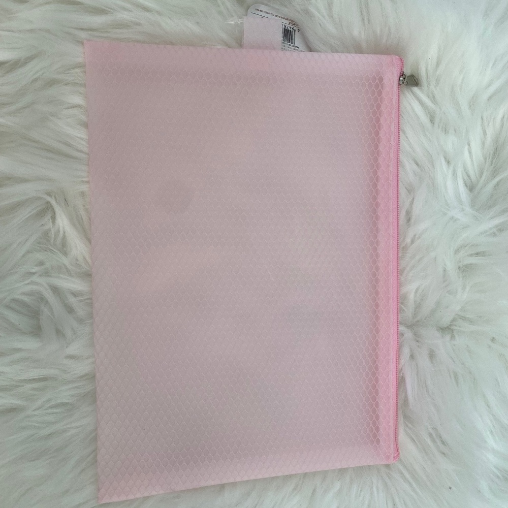Eva Flat Fastener Case with Zipper/Flat Storage Pouch/Zipper Case. Pink